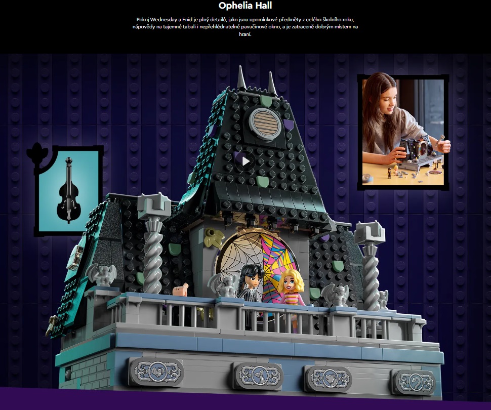 LEGO® 76781 WEDNESDAY Pokoj Wednesday a Enid